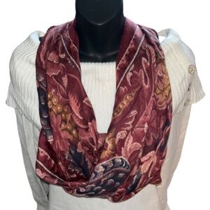Elaine Gold floral print scarf